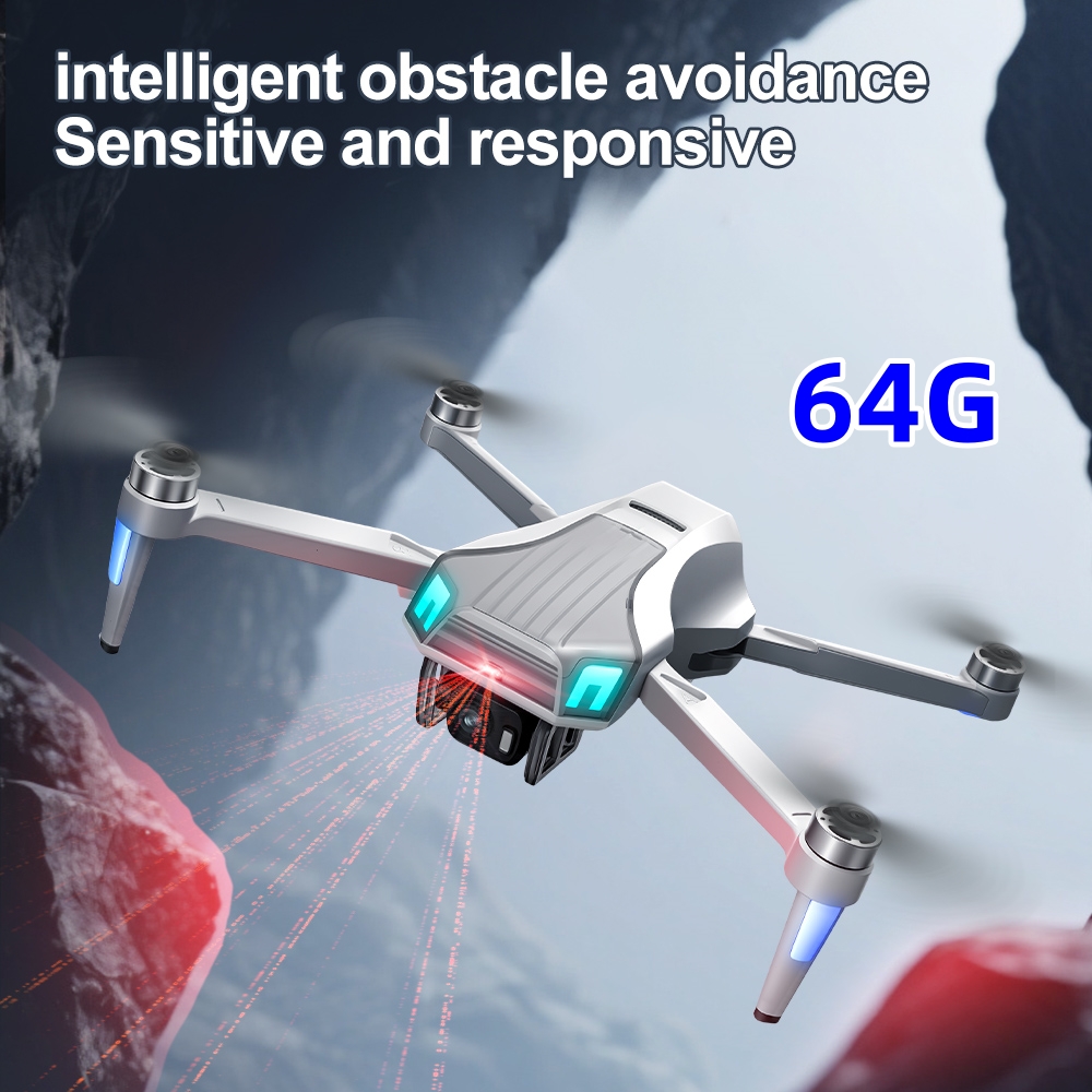 Drone Gimbal 2 Axis - NCZOBOE U55 โดรน GPS พร้อมรีโมทหน้าจอ กล้องคู่ระดับมืออาชีพ