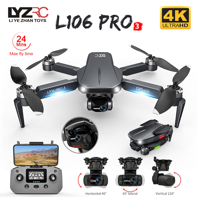 L106 Pro 3 Drone 5G WIFI FPV G - Drone Gimbal 2 Axis บทวิจารณ์และราคา