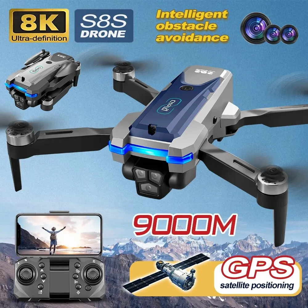 โดรน GPS S8S 5G Wi-Fi 8K HD ลื - Drone Gimbal Brushless บทวิจารณ์และราคา